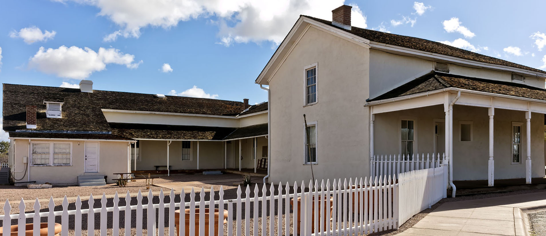 An exterior view of the park