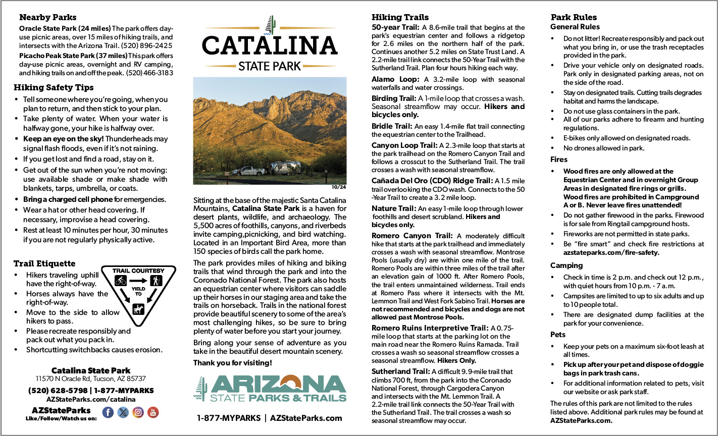 Icon for Catalina State Park's map