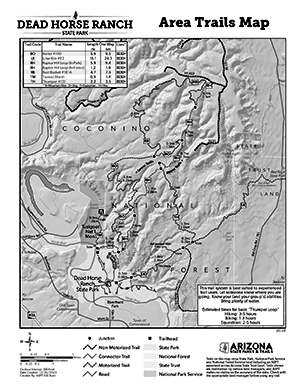 Park Trails Map (Black & White)