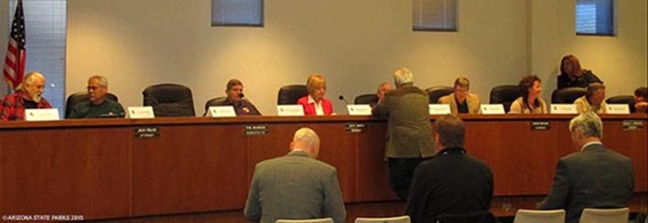 The Yarnell Hill Memorial Site Board meets