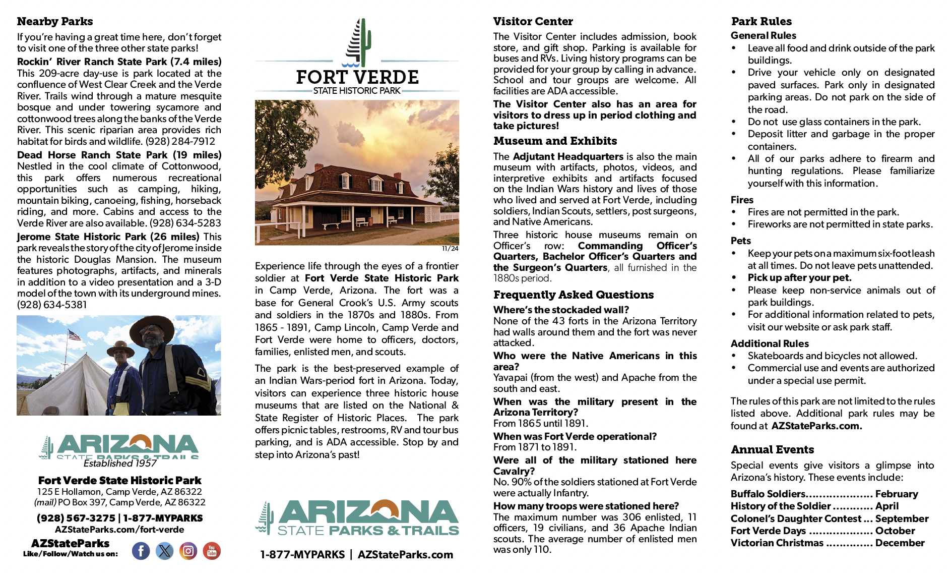 Park brochure image. Click to download Park Maps